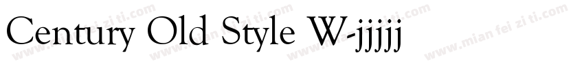 Century Old Style W字体转换